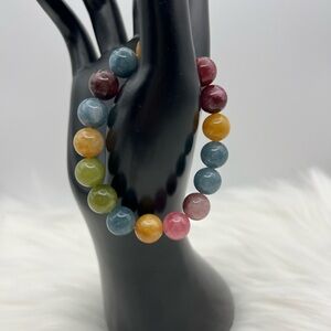 New 10mm Tourmaline Natural Stone Round Beads Bracelet